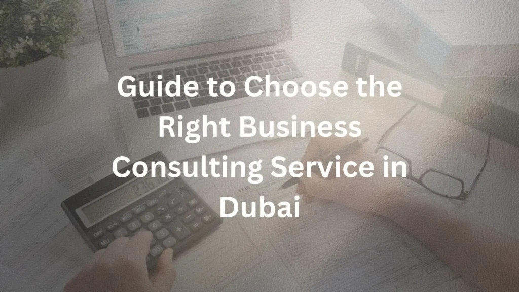 Guide to Choose the Right Business Consulting Service in Dubai